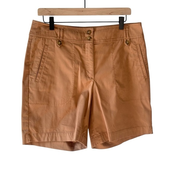 Talbots Pants - Talbots Tan Bermuda Shorts Classic Tailored Style